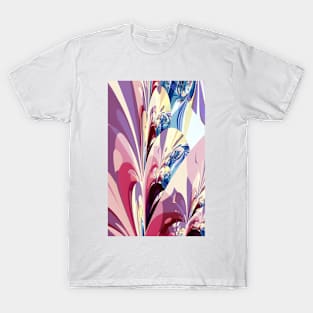 Abstract Floral Design T-Shirt